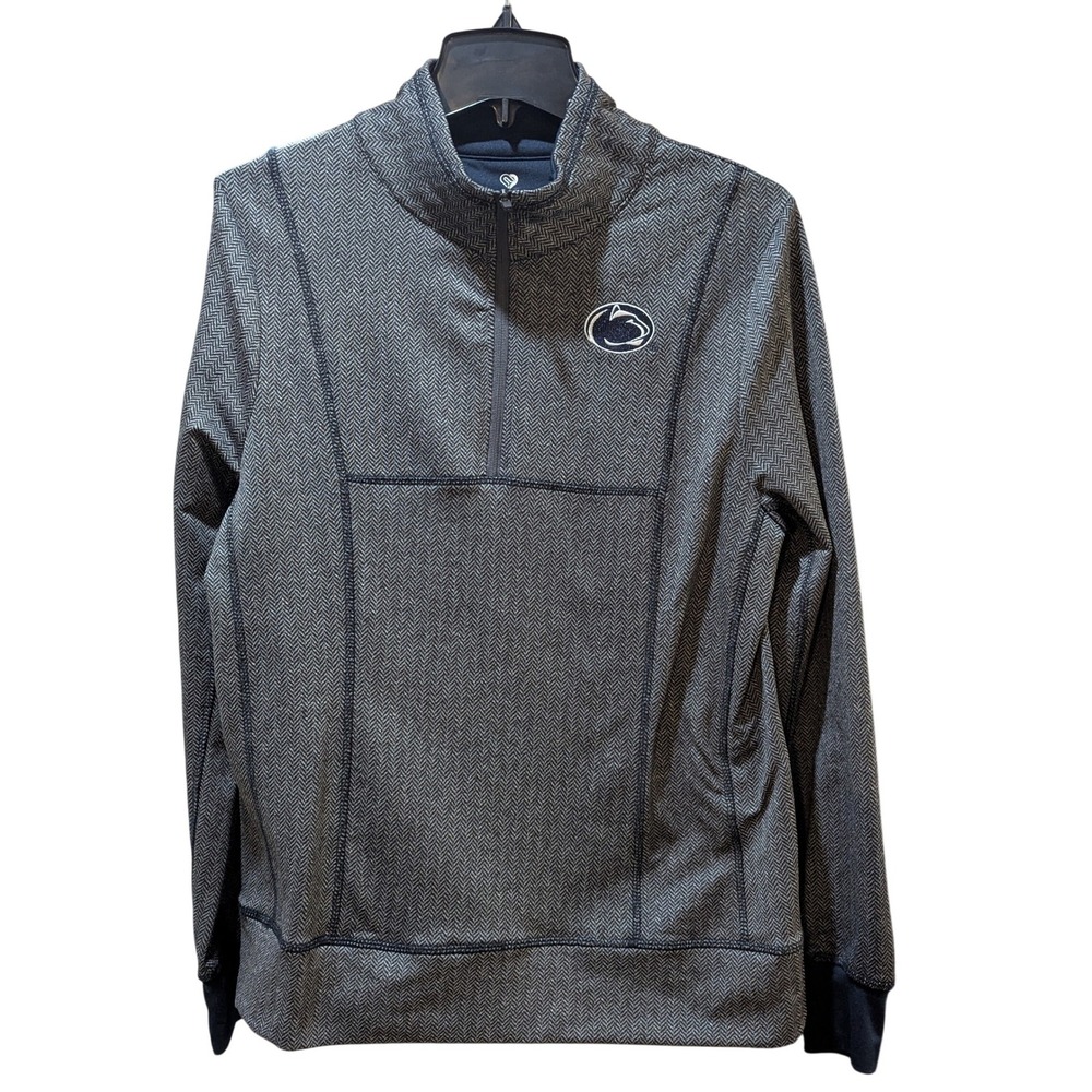 Colosseum Penn State Nittany Lions Herringbone 1/4 Zip Pullover Sweatshirt Large